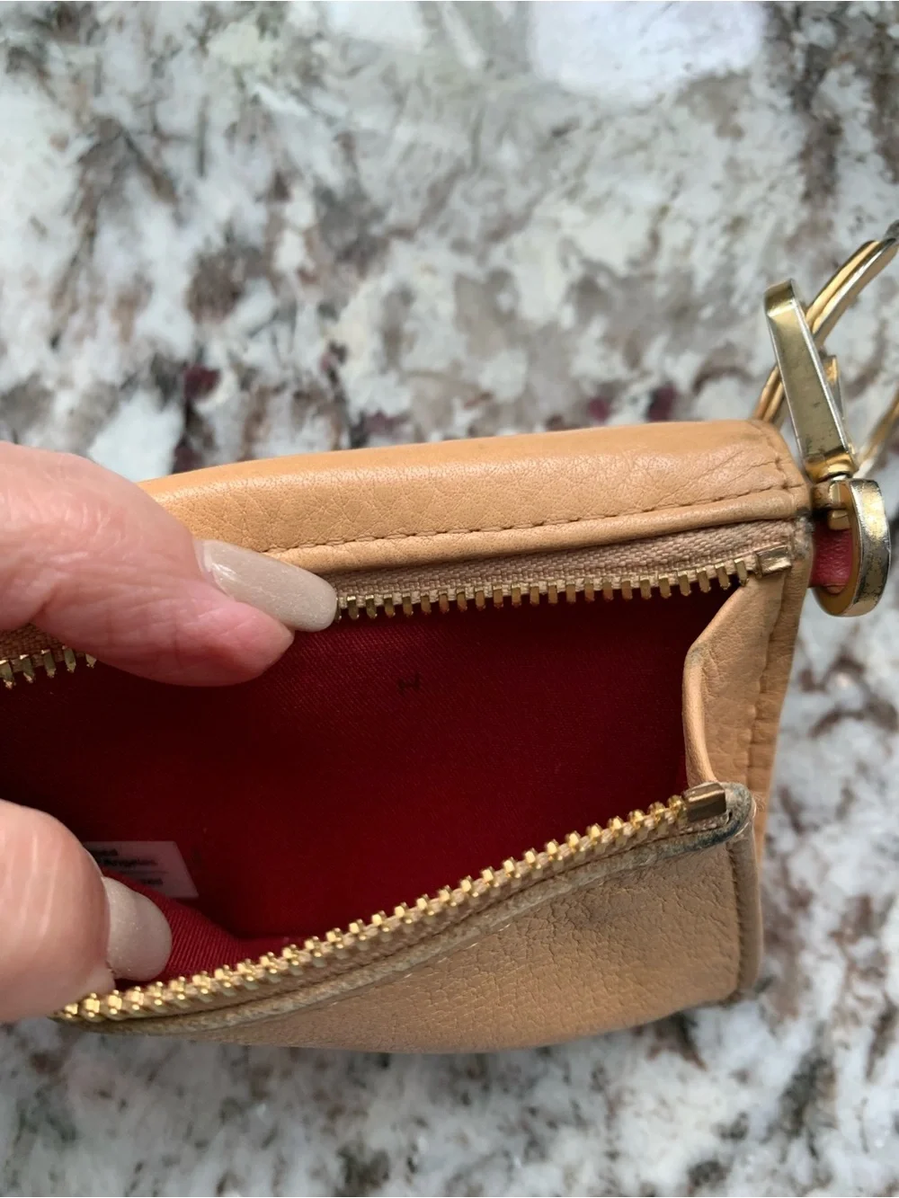 HAMMITT wallet card holder keychain AMAZING LEATHER MSRP $145
